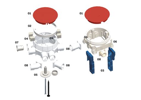 abb junction boxes|flush mount junction box.